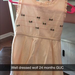 Peach innocence dress